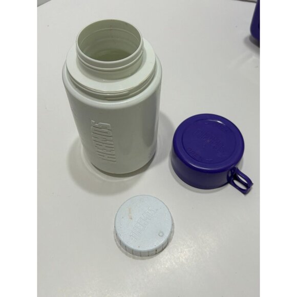 Vintage Barney & Baby Bop 1992 Lunch Box Thermos 4 Piece Lyons Group Plastic - Picture 4 of 16